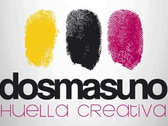 Logo Dosmasuno Huella Creativa