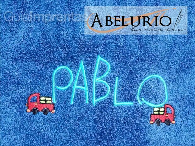 Toalla Pablo #abelurioshop #bordados #abelurio #abeluriobordados #bordar #embrodery #galicia #españa