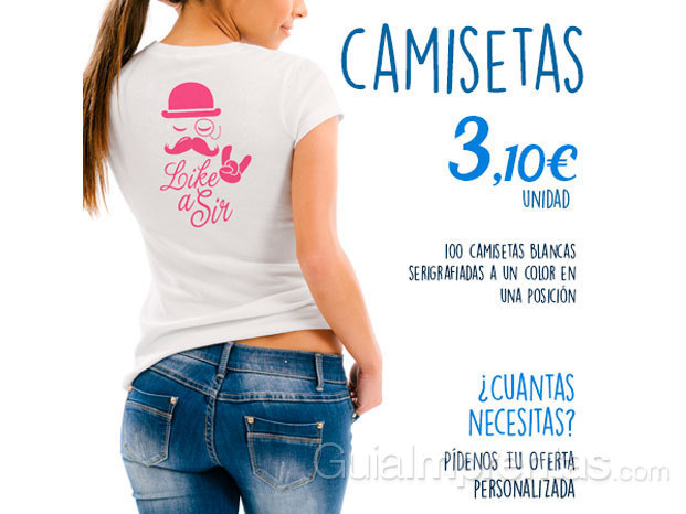 Serigrafía de camisetas baratas en Madrid