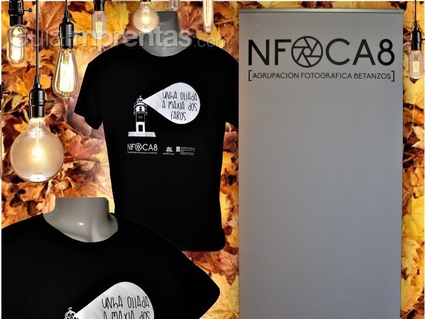 Rollup y camisetas Nfoca8. 