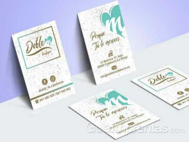 Proyecto de diseño de logotipo y tarjetas de visita DobleM